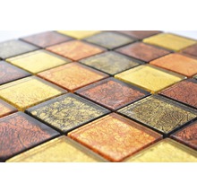 Quadratische Glasmosaikfliesen