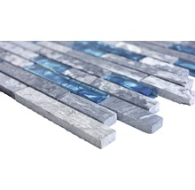 Mosaikfliese aus Naturstein und Glas