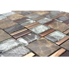 Mosaikfliesen aus Glas und Stein