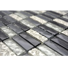 Mosaikfliese mit Glas und Ornamenten