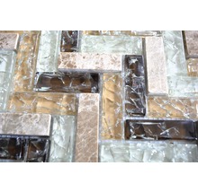 Mosaikfliesen aus Glas und Stein