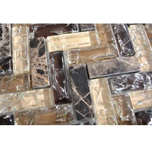 Mosaikfliesen aus Glas und Marmor