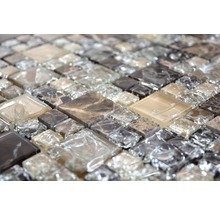 Mosaikfliese aus Glas und Stein