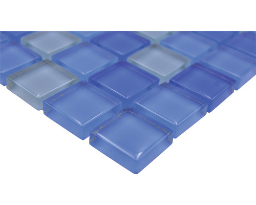 Glasmosaik XCM 8222 30,2x32,7 cm blau