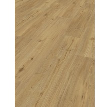 Nahaufnahme von Laminatboden in Holzoptik