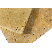 Travertinfliesen Nahaufnahme