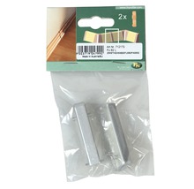 Sockelleistenverbinder aus Metall, zwei Stück in Plastikverpackung