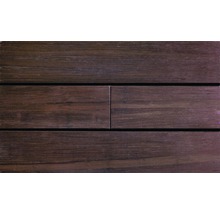 Drei Paneele aus dunklem Holz