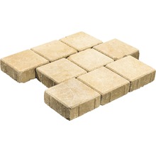 Quadratische Pflastersteine aus Stein