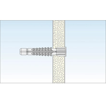 Kunststoffdübel in Wand