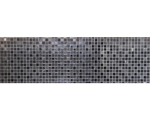 Glasmosaik mit Naturstein CM M462 30,2x32,7 cm schwarz