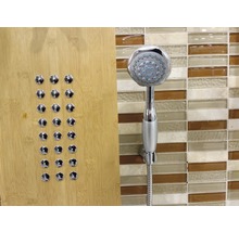 Duschpaneel mit Massagedüsen und Handbrause