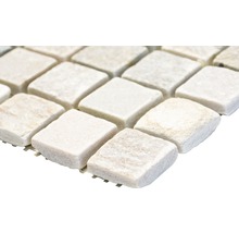 Mosaikfliese aus Naturstein, quadratisch