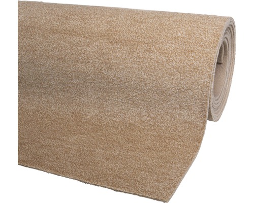 Teppichboden Velours Catania dunkelbeige 500 cm breit (Meterware)