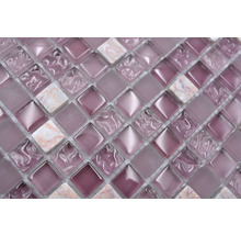 Mosaikfliese aus Glas und Stein