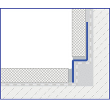 Darstellung eines Wandsockelprofils im Innenbereich