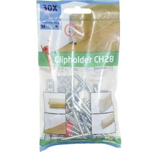 Clipholder CH28, 30er Packung zur Befestigung von Zierleisten