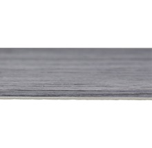 Detailaufnahme eines grauen Vinylbodens in Holzoptik