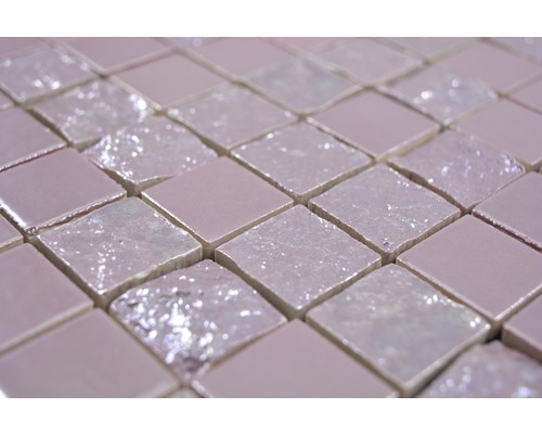 Keramikmosaik CG GA8 Quadrat gaku 31,6x31,6 cm pink