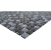 Mosaikfliese aus Naturstein und Glas