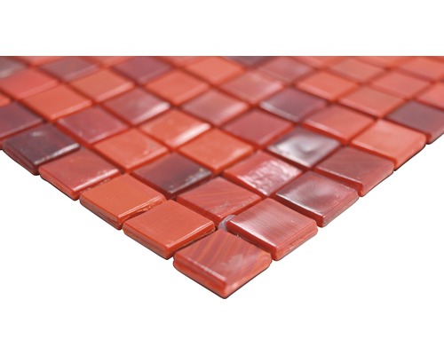 Glasmosaik GM MRY 300 Quadrat 29,5x29,5 cm Glas rot