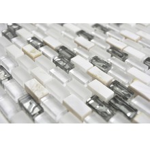 Mosaikfliesen aus Glas und Naturstein