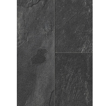 Nahaufnahme von dunklen Schiefer Bodenfliesen