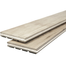 Zwei Nut- und Federbretter aus Holz