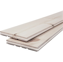 Zwei helle Holzpaneele mit Nut- und Federverbindung