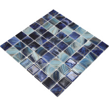 Quadratische Mosaikfliese aus Glas