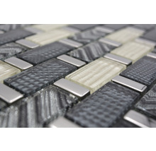 Mosaikfliesen aus Glas und Metall