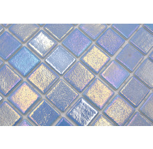 Quadratisches Glasmosaik für Wand und Boden