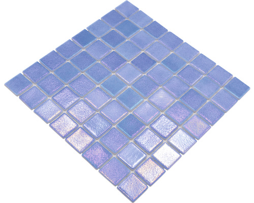 Glasmosaik VP55382PUR Quadrat ECO Shell AZURE 38 PUR 31,6x31,6cm