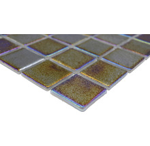 Quadratische Mosaikfliesen aus Glas