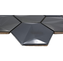 Sechseckige Mosaikfliesen mit Facettendesign