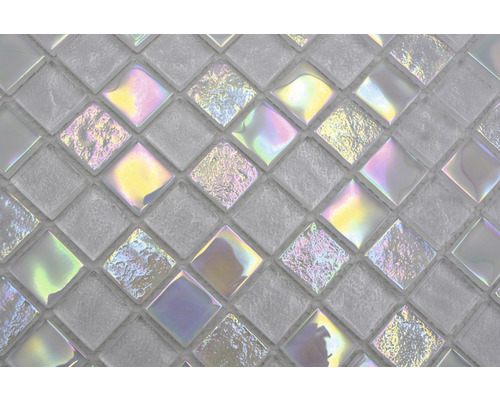 Glasmosaik CM S100 Quadrat Crystal mix Shell MYSTIC 25, 30,4x30,4cm