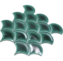 Mosaikfliesen in Fischschuppenform
