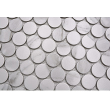 Runde Mosaikfliesen aus Marmor