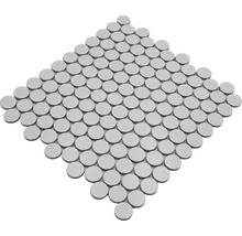 Mosaikfliese mit runden Steinen