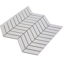 Mosaikmatte mit Fischgrätmuster