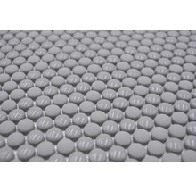 Fliesenmatte mit runden Mosaiksteinen