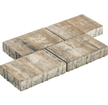 Vier Pflastersteine aus Beton