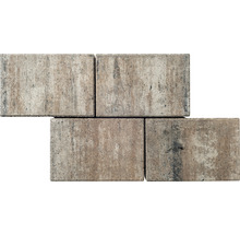 Rechteckige Pflastersteine aus Beton