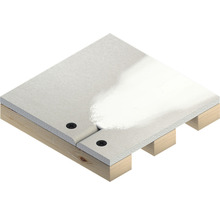 Illustration von Trockenbauplatten, die mit Schrauben auf einer Holzunterkonstruktion befestigt sind