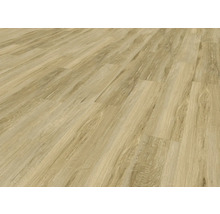 Verlegtes Laminat mit Holzoptik.