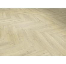 Verlegung von Vinylboden im Fischgrätmuster