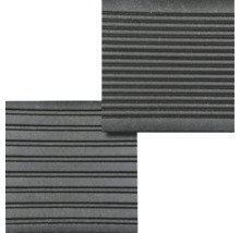 Gummimatte mit gerillter Oberfläche.