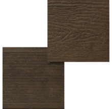 Terrassendiele mit geriffelter und Holzoptik