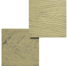 Terrassendielen aus Holz mit geriffelter Oberfläche und Holzmaserung