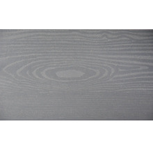 Nahaufnahme einer grauen Holzoberfläche mit Maserung